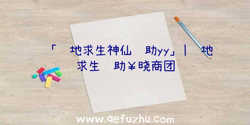 「绝地求生神仙辅助yy」|绝地求生辅助￥晓商团队